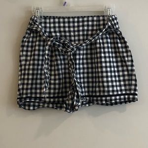 High Waisted Shorts with Front Tie
